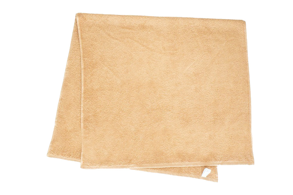 Törölköző, pamut, 30x50 cm, bézs